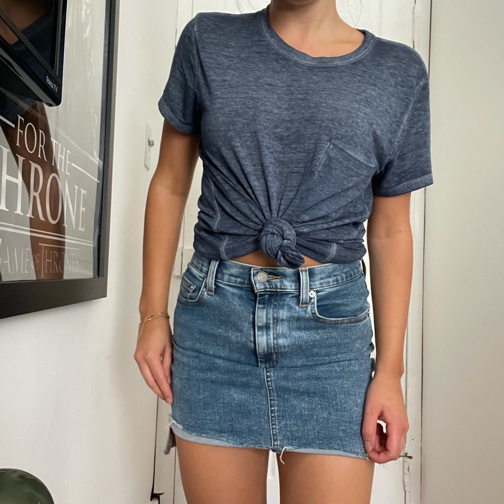 Abercrombie & Fitch faded blue tee XS